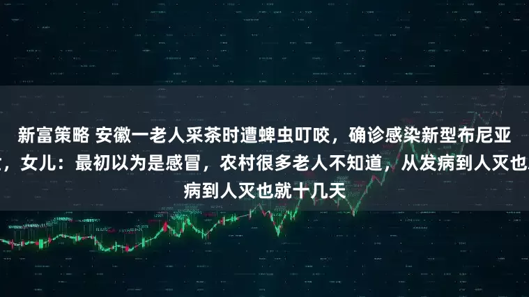 新富策略 安徽一老人采茶时遭蜱虫叮咬，确诊感染新型布尼亚病毒去世，女儿：最初以为是感冒，农村很多老人不知道，从发病到人灭也就十几天